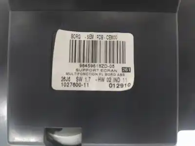 Second-hand car spare part multifunction display for citroen c6 exclusive oem iam references 96459618zd  