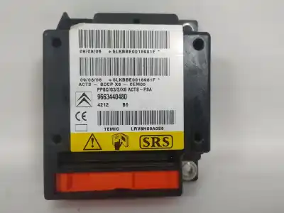 Second-hand car spare part airbag control unit for citroen c6 exclusive oem iam references 9663440480