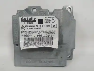 Second-hand car spare part airbag control unit for citroen c6 exclusive oem iam references 9661384680