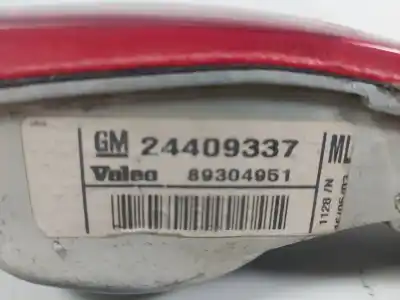 Second-hand car spare part rear left fog light for opel corsa c club oem iam references 24409337  