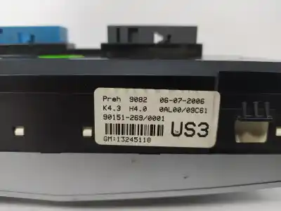 Peça sobressalente para automóvel em segunda mão comando de sofagem (chauffage / ar condicionado) por opel astra gtc cosmo referências oem iam 13245118  