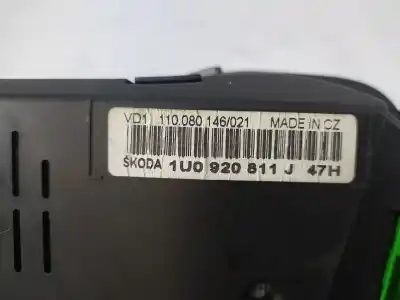 İkinci el araba yedek parçası enstrüman paneli için skoda octavia berlina (1u2) ambiente oem iam referansları 1u0920811j  