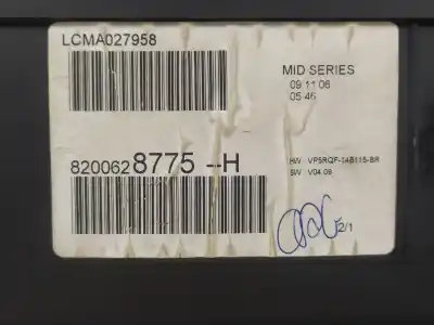 Peça sobressalente para automóvel em segunda mão quadrante por renault clio iii exception referências oem iam 8200628775h  