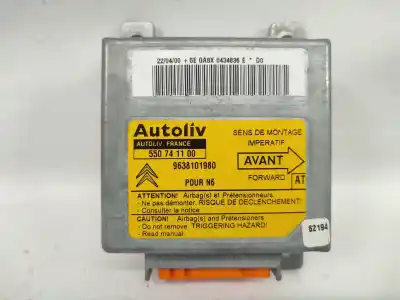 Recambio de automóvil de segunda mano de centralita airbag para citroen xsara coupe 1.6 vtr referencias oem iam 8978ys