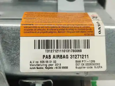 Tweedehands auto-onderdeel airbag voor rechts voor volvo s80 berlina d4 executive oem iam-referenties 31271211  