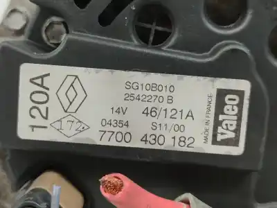 Автозапчастина б/у генератор для renault scenic (ja..) 1.9 dci authentique посилання на oem iam 7700430182  