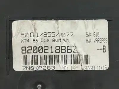 Second-hand car spare part dashboard for renault laguna ii (bg0) authentique oem iam references 8200218863  