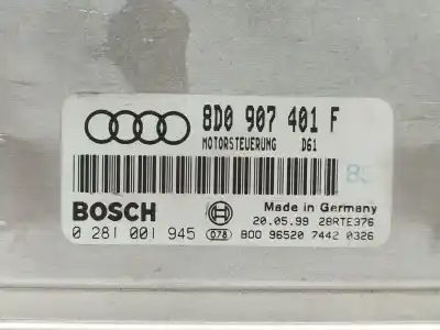 Автозапчастина б/у ебу контролер двигуна для audi a4 b5 avant (8d5) 2.5 tdi посилання на oem iam 8d0907401f  