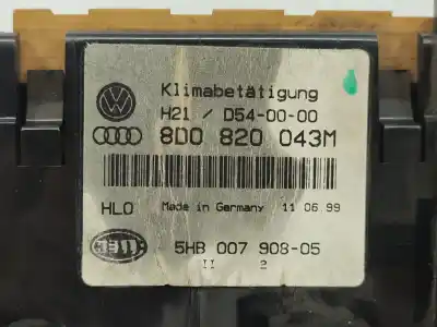 Peça sobressalente para automóvel em segunda mão comando de sofagem (chauffage / ar condicionado) por audi a4 b5 avant (8d5) 2.5 tdi referências oem iam 8d0820043m  