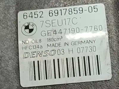 Second-hand car spare part air conditioning compressor for bmw serie 7 (e65/e66) 730d oem iam references 4471907760  