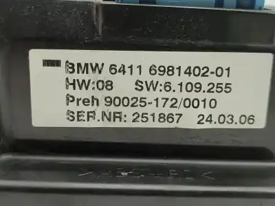 Second-hand car spare part climate control for bmw serie 7 (e65/e66) 730d oem iam references 6411698140201  