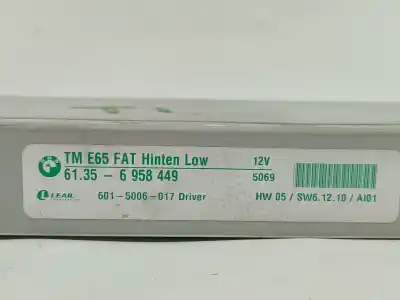 Second-hand car spare part central locking pump for bmw serie 7 (e65/e66) 730d oem iam references 61356958449  