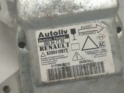 Автозапчастина б/у блок управління подушками безпеки для renault laguna ii (bg0) authentique посилання на oem iam 8200410977  