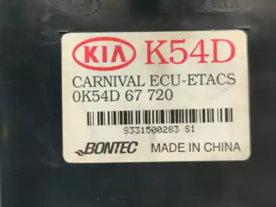Second-hand car spare part electronic module for kia carnival ii 2.9 cdri ex oem iam references bt57na  
