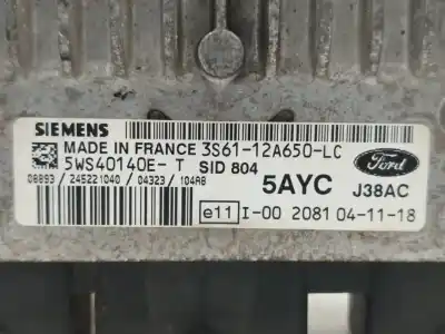 Second-hand car spare part ecu engine control for ford fiesta (cbk) ambiente oem iam references 5ws40140e  