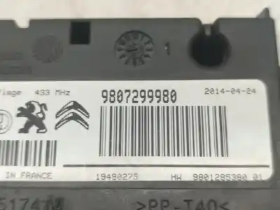 Peça sobressalente para automóvel em segunda mão módulo eletrônico por citroen c4 lim. exclusive referências oem iam 9807299980  