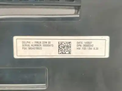 Second-hand car spare part climate control for citroen c4 lim. exclusive oem iam references 98040786zd  