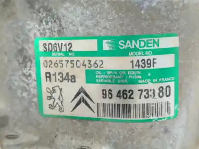 Second-hand car spare part air conditioning compressor for citroen c3 1.4 oem iam references sd6v121439f  