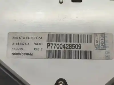Автозапчастина б/у панель інструментів для renault clio ii fase i (b/cbo) 1.6 initiale (b/cbod) 90 cv / 66 kw посилання на oem iam 7700428509  