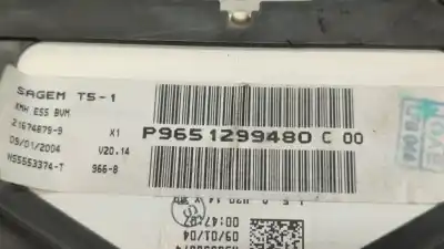 Автозапчастина б/у панель інструментів для peugeot 307 break / sw (s1) break xr посилання на oem iam 9651299480  