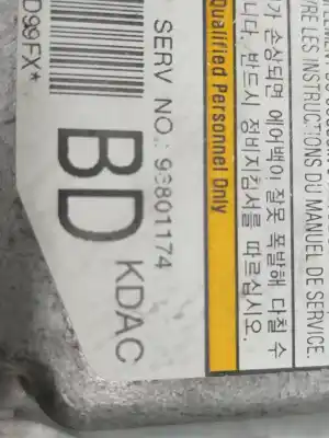 Pezzo di ricambio per auto di seconda mano centralina airbag per chevrolet matiz s riferimenti oem iam 96801134  