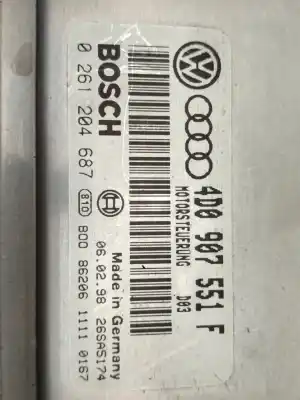 Second-hand car spare part ecu engine control for audi a6 berlina (4b2) 2.8 oem iam references 4d0907551f  