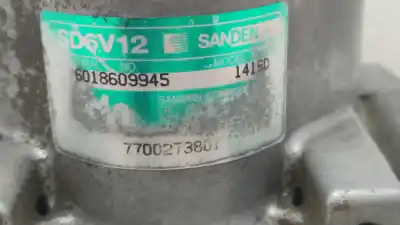 Peça sobressalente para automóvel em segunda mão compressor de ar condicionado a/a a/c por renault kangoo (f/kc0) alize referências oem iam 7700273801  