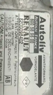 Second-hand car spare part airbag control unit for renault kangoo (f/kc0) alize oem iam references 8200098402  