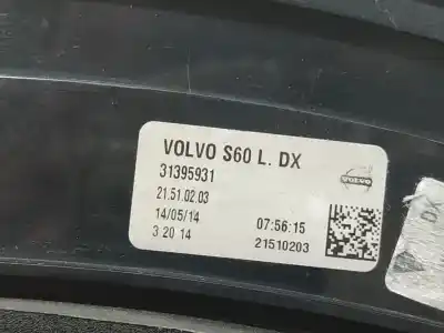 Second-hand car spare part right tailgate light for volvo s60 lim. summum oem iam references   