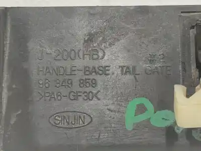 Second-hand car spare part tailgate back door handle for daewoo lacetti cdx oem iam references 96349859  