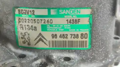 Pezzo di ricambio per auto di seconda mano compressore aria condizionata per peugeot 206 berlina e-music riferimenti oem iam sd6v121438f  