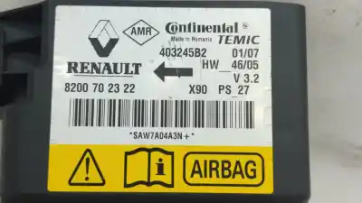 Автозапчастина б/у блок управління подушками безпеки для dacia logan ii ambiance посилання на oem iam 8200702322  