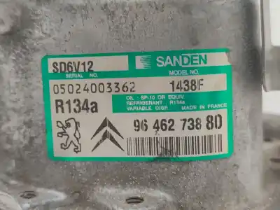 Peça sobressalente para automóvel em segunda mão compressor de ar condicionado a/a a/c por citroen xsara berlina 1.6 16v cat (nfu / tu5jp4) referências oem iam sd6v121438f  