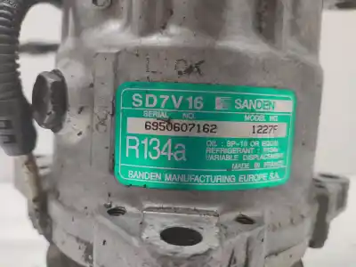 Peça sobressalente para automóvel em segunda mão compressor de ar condicionado a/a a/c por peugeot 206 berlina xs referências oem iam sd7v161227f  