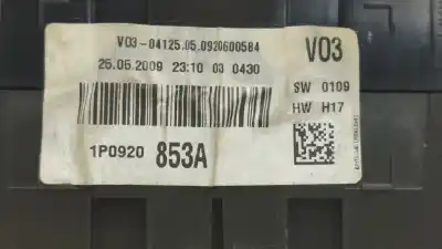 Peça sobressalente para automóvel em segunda mão quadrante por seat leon (1p1) stylance / style referências oem iam 1p0920853a  