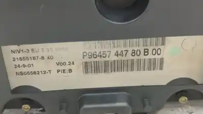 İkinci el araba yedek parçası enstrüman paneli için citroen xsara berlina 1.6 16v cat (nfu / tu5jp4) oem iam referansları 9645744780b  