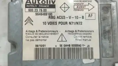 Автозапчастина б/у блок управління подушками безпеки для citroen xsara berlina 1.6 16v cat (nfu / tu5jp4) посилання на oem iam 600237600  