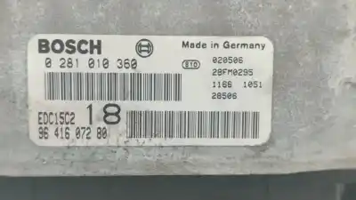 Second-hand car spare part ecu engine control for peugeot partner (s1) combispace oem iam references 9641607280  