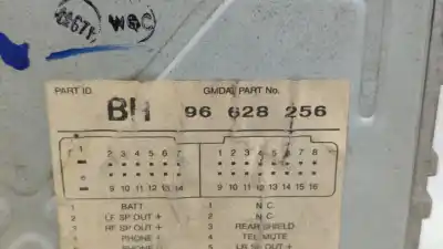 Peça sobressalente para automóvel em segunda mão sistema de áudio / rádio cd por chevrolet aveo ls referências oem iam 96628256  