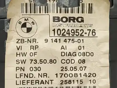 Peça sobressalente para automóvel em segunda mão quadrante por bmw serie 1 berlina (e81/e87) 118d referências oem iam 102495276  