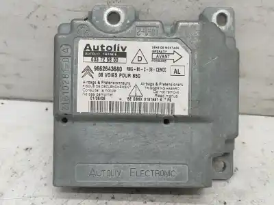 Second-hand car spare part airbag control unit for citroen c4 coupe vtr oem iam references 9662643680