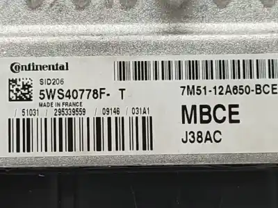 Second-hand car spare part ecu engine control for ford focus lim. (cb4) titanium oem iam references 5ws40778f  