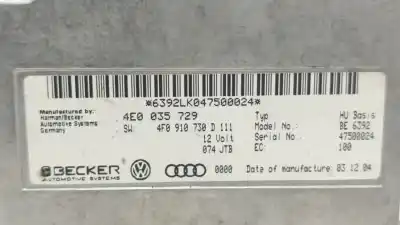 Автозапчастина б/у електронний модуль для audi a6 avant (4f5) 2.7 tdi посилання на oem iam 4e0035729  