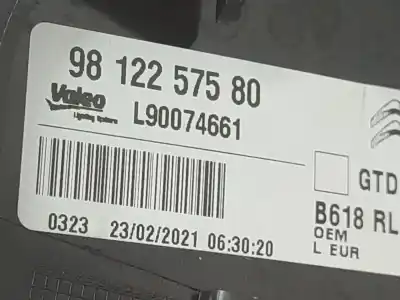 Second-hand car spare part left tailgate light for citroen c3 origins oem iam references 9812257580  