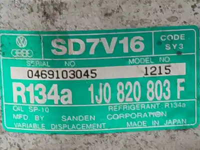 Pezzo di ricambio per auto di seconda mano compressore aria condizionata per seat toledo (1m2) signo riferimenti oem iam sd7v161215  