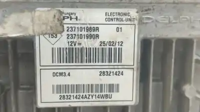Second-hand car spare part ecu engine control for renault kangoo profesional oem iam references 237101989r  