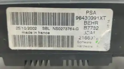Second-hand car spare part climate control for peugeot 307 break / sw (s1) break xs oem iam references 96430991xt  