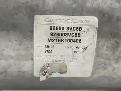 Автозапчасти б/у компрессор кондиционера воздуха за nissan pulsar (c13) tekna ссылки oem iam 926003vc6b  