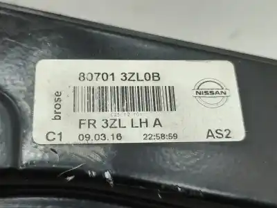 Автозапчасти б/у регулятор стекла переднего левого за nissan pulsar (c13) tekna ссылки oem iam 807013zl0b  