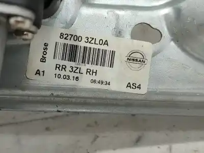Автозапчасти б/у задний правый стеклорегулятор за nissan pulsar (c13) tekna ссылки oem iam 827003zl0a  